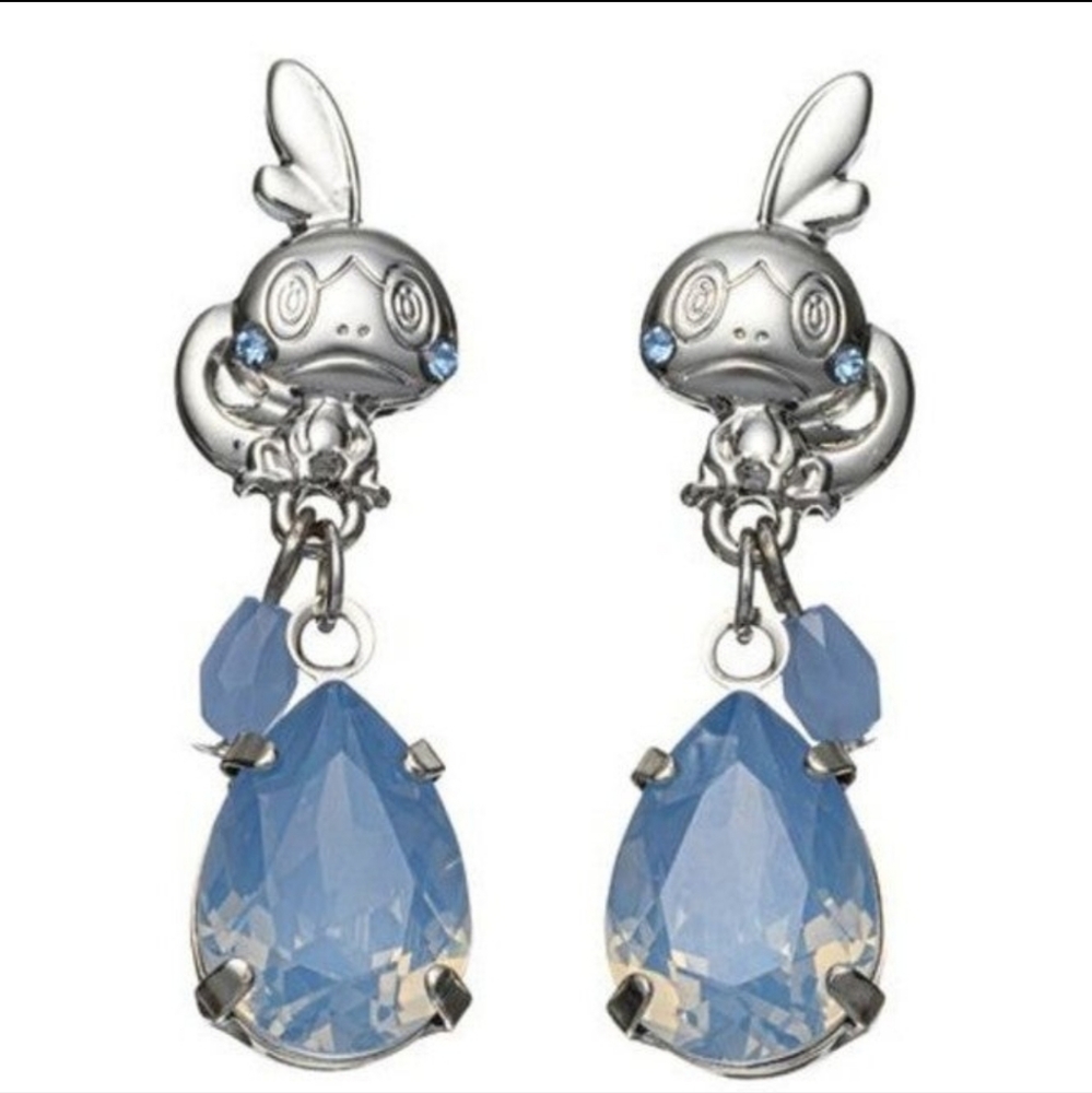 Pokemon Center Pokemon Clip on Earrings Sobble - Picture 1 of 6